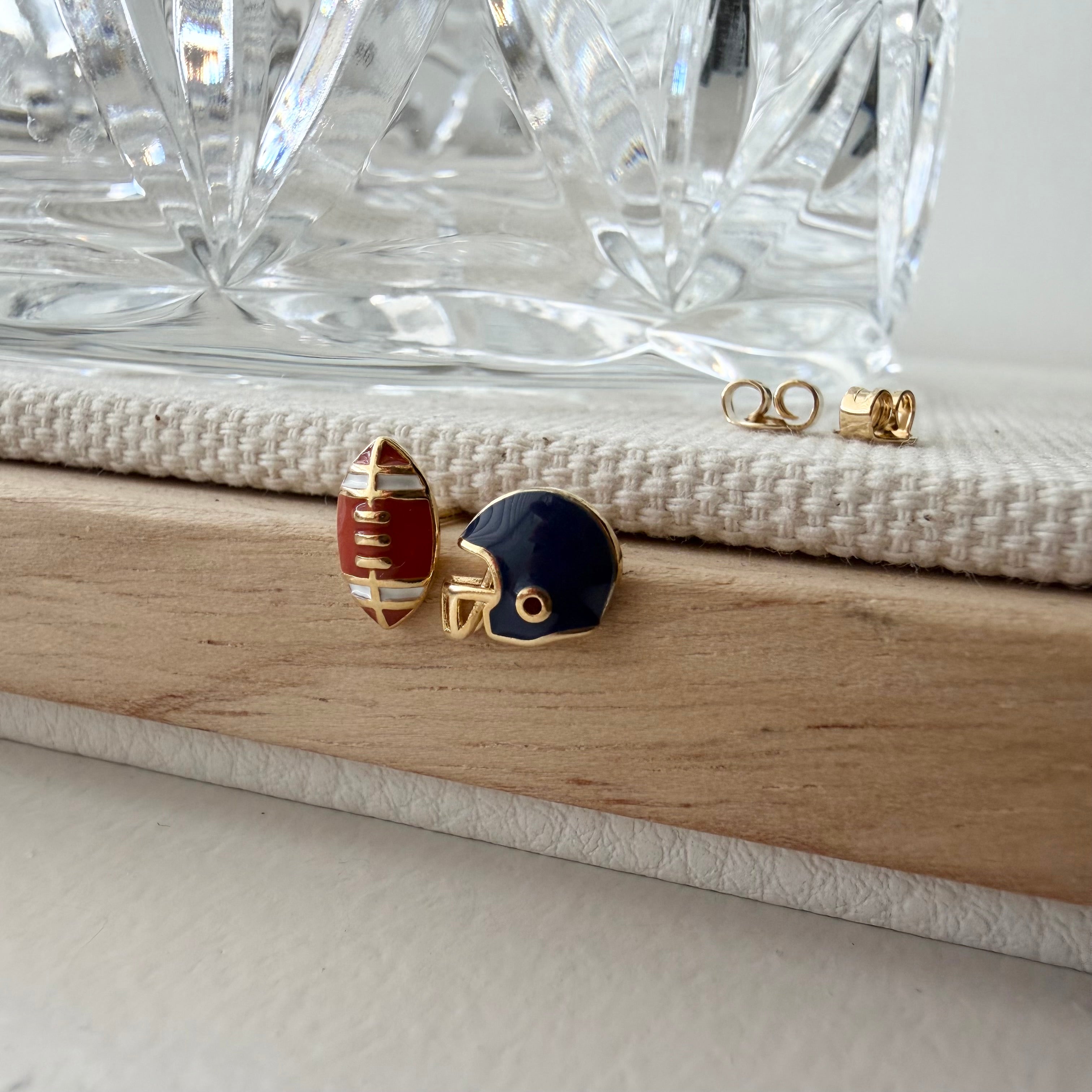 Football and Helmet Earrings