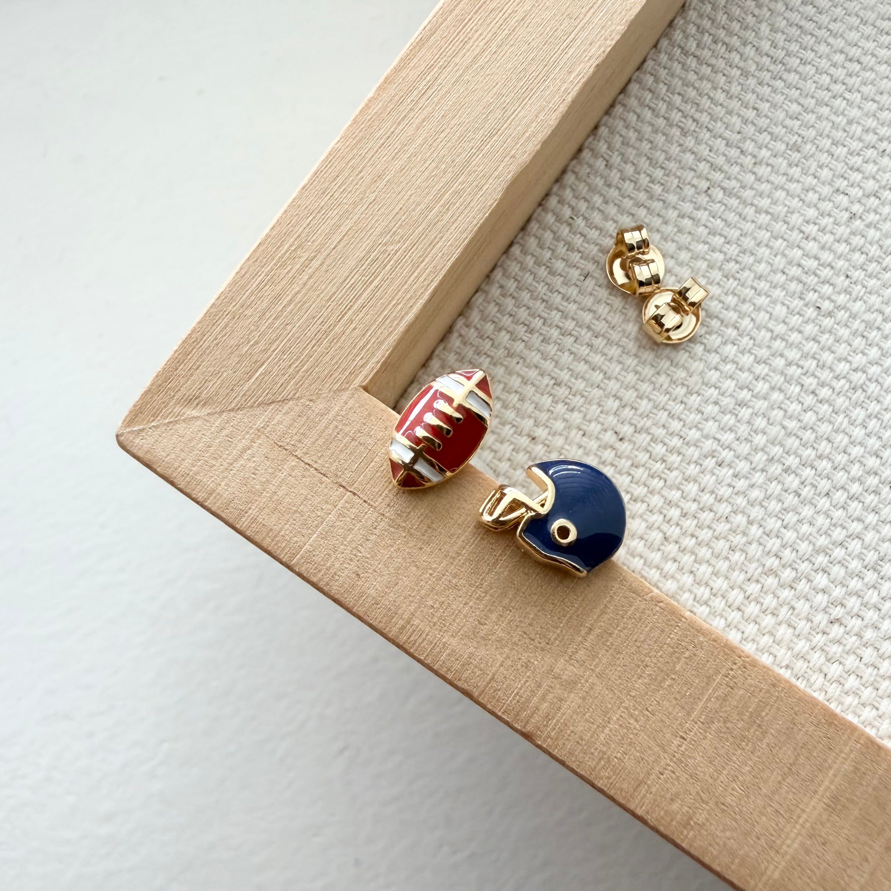 Football and Helmet Earrings
