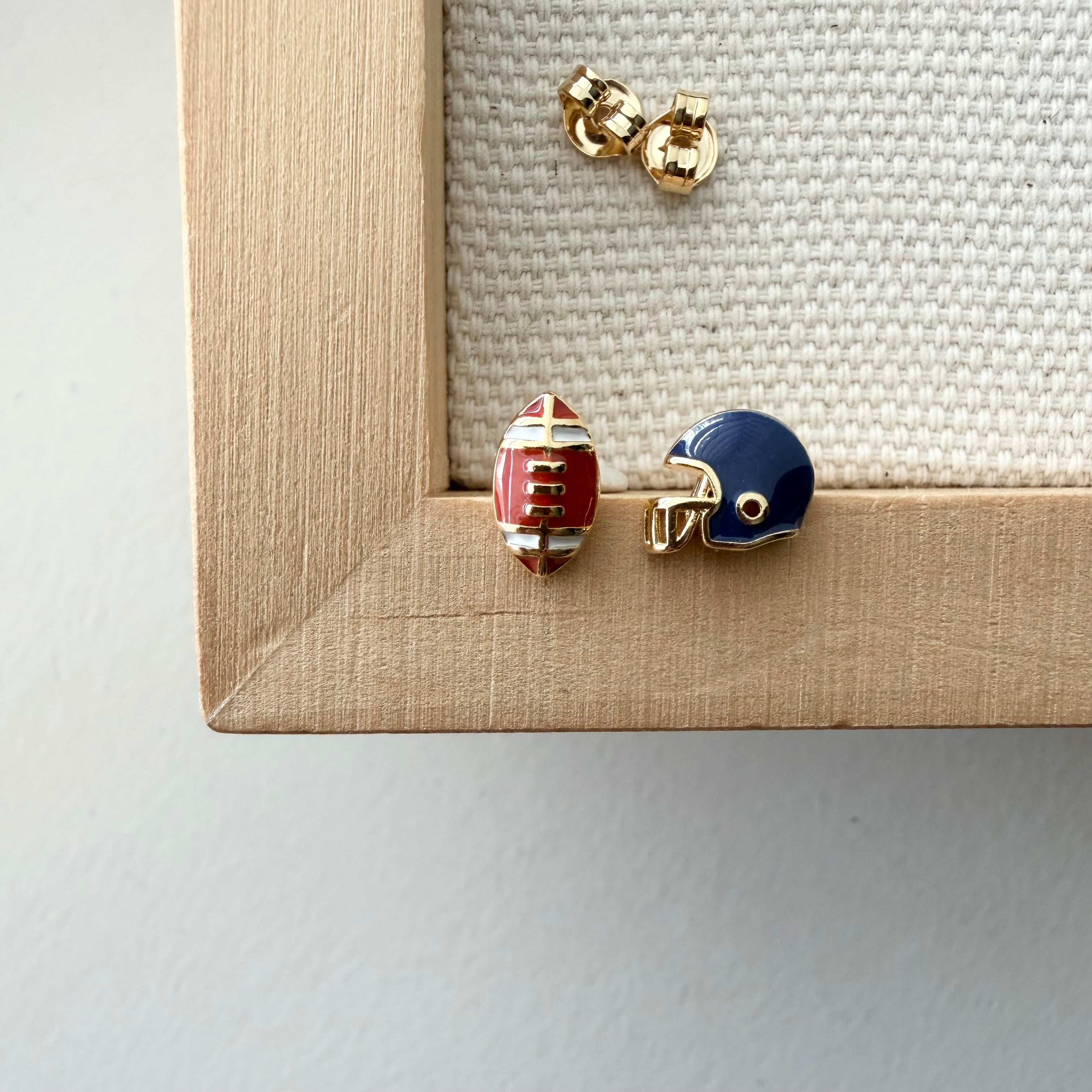 Football and Helmet Earrings