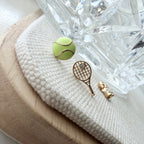 Tennis Ball and Racket Earrings