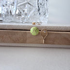 Tennis Ball and Racket Earrings