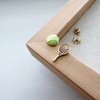 Tennis Ball and Racket Earrings
