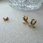 Pavé Criss Cross Earrings