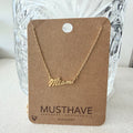 Miami Script Necklace