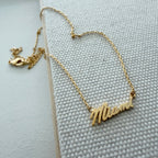 Miami Script Necklace
