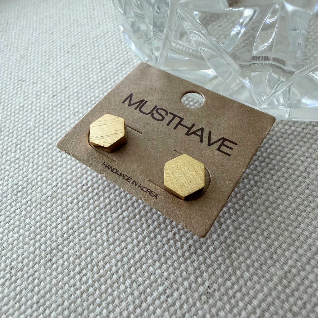 Hexagon Earrings