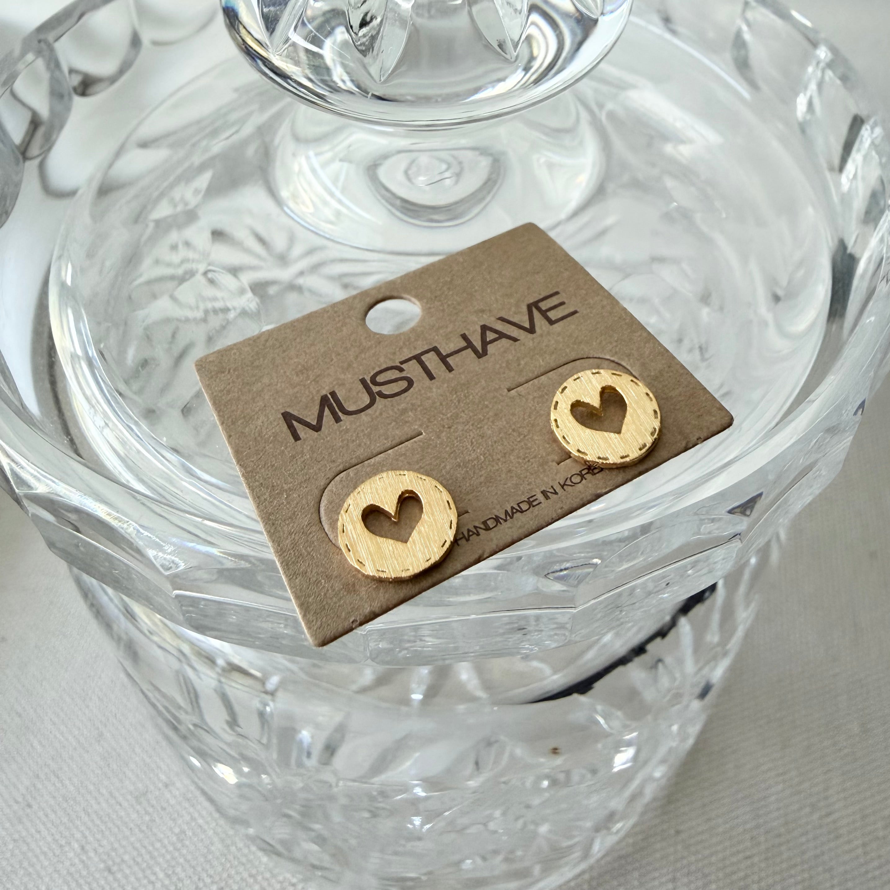 Heart Stitch Earrings