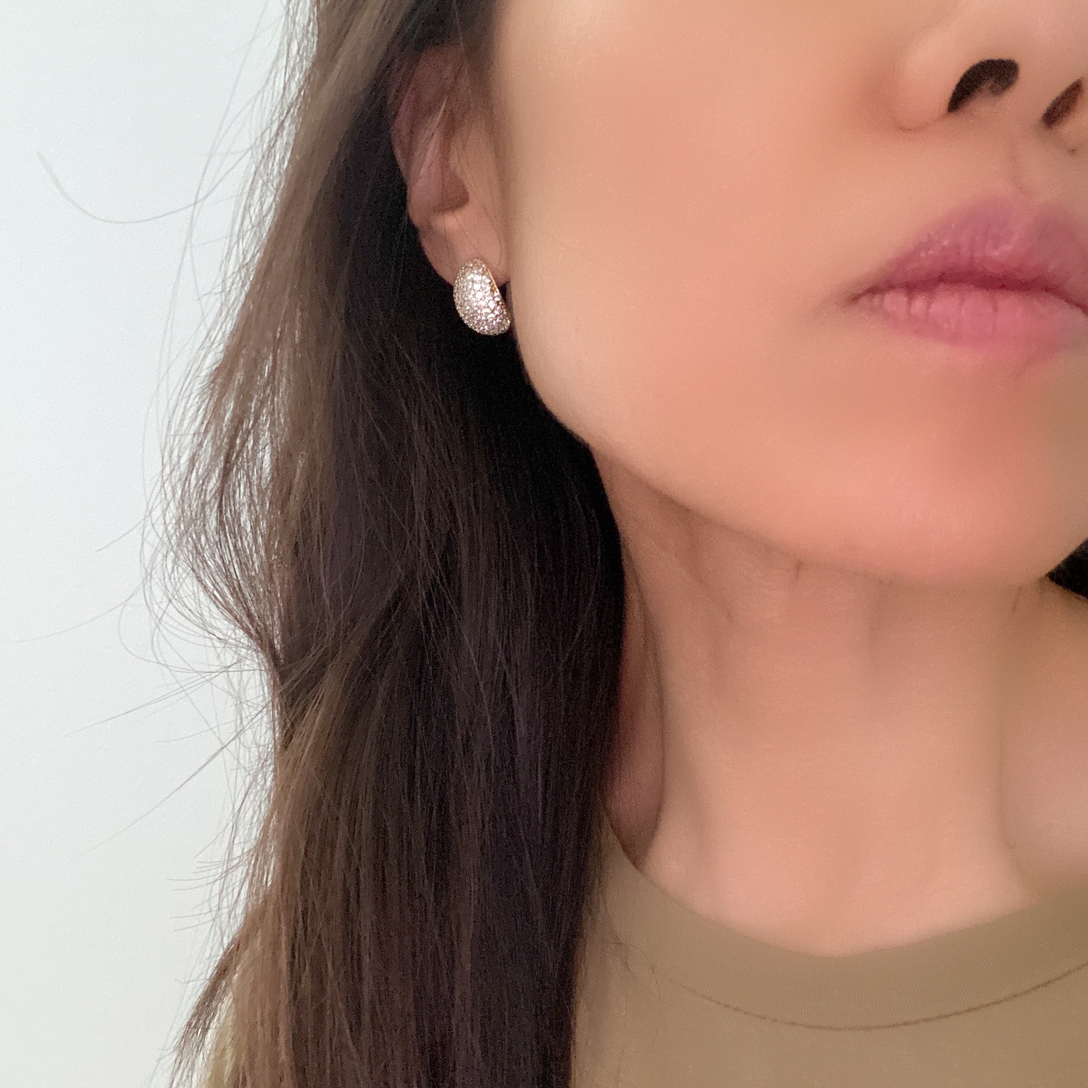 Pavé Dome Earrings