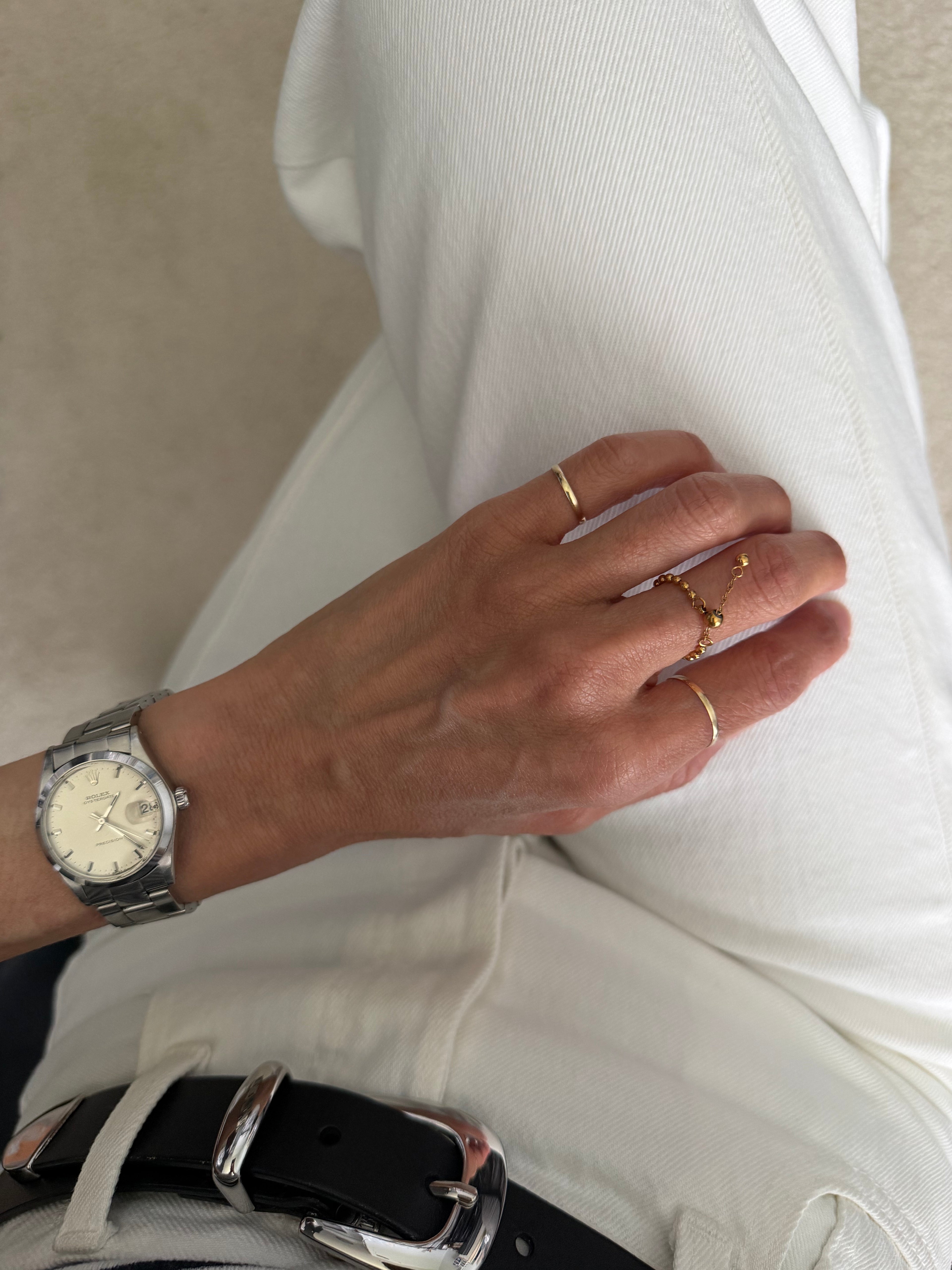 Adjustable Sliding Ball Ring
