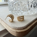 Dotty CZ Layered Hoop Earrings
