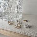 Mixed Cubic Cluster Hoop Earrings