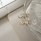 Mixed Cubic Cluster Hoop Earrings