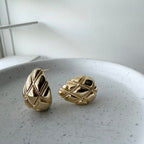 Quilted Droplet Earrings