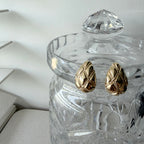 Quilted Droplet Earrings