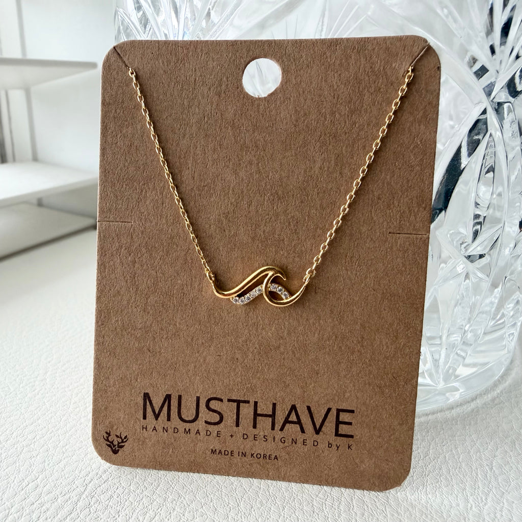 Double Wave Necklace
