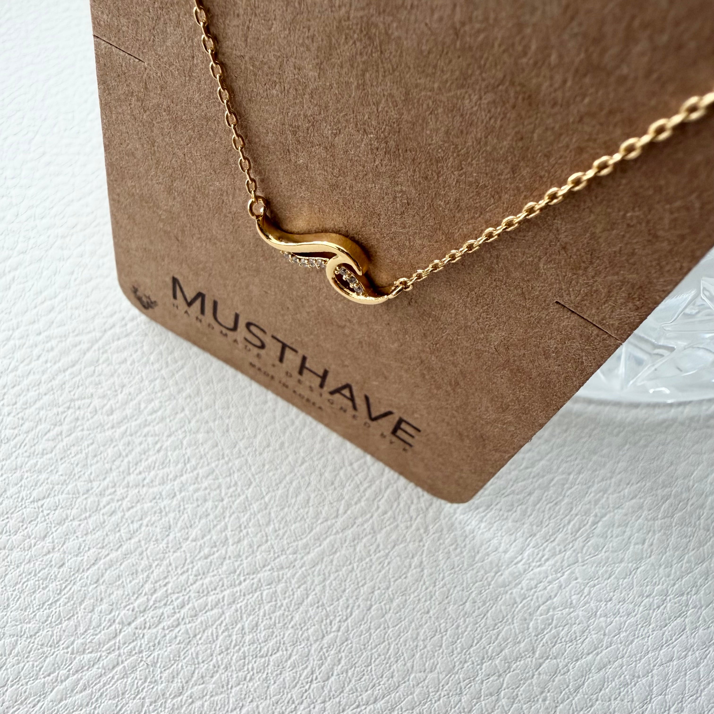 Double Wave Necklace
