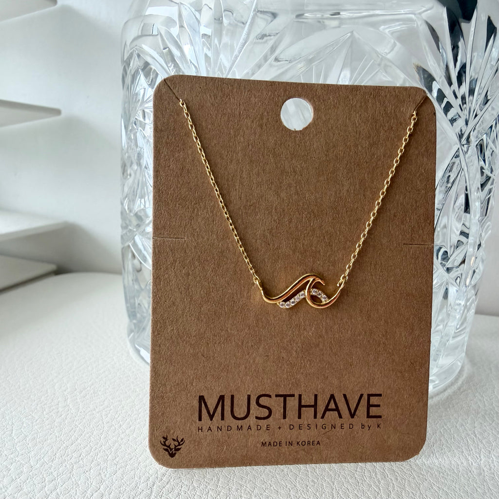 Double Wave Necklace