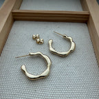 Scallop Hoop Earrings