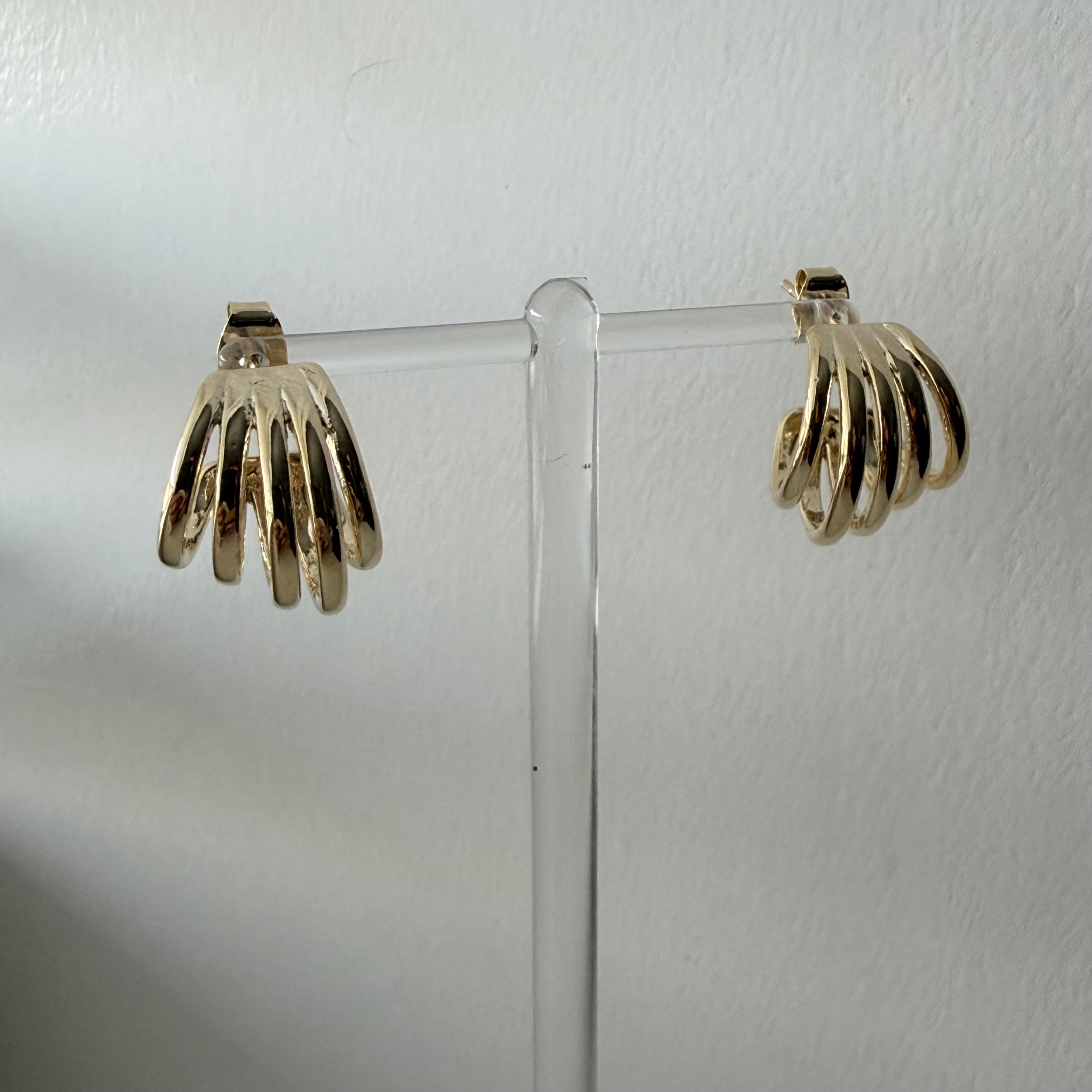 Five Tier Hoop Earrings