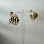 Five Tier Hoop Earrings
