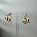 Five Tier Hoop Earrings