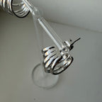 Five Tier Hoop Earrings