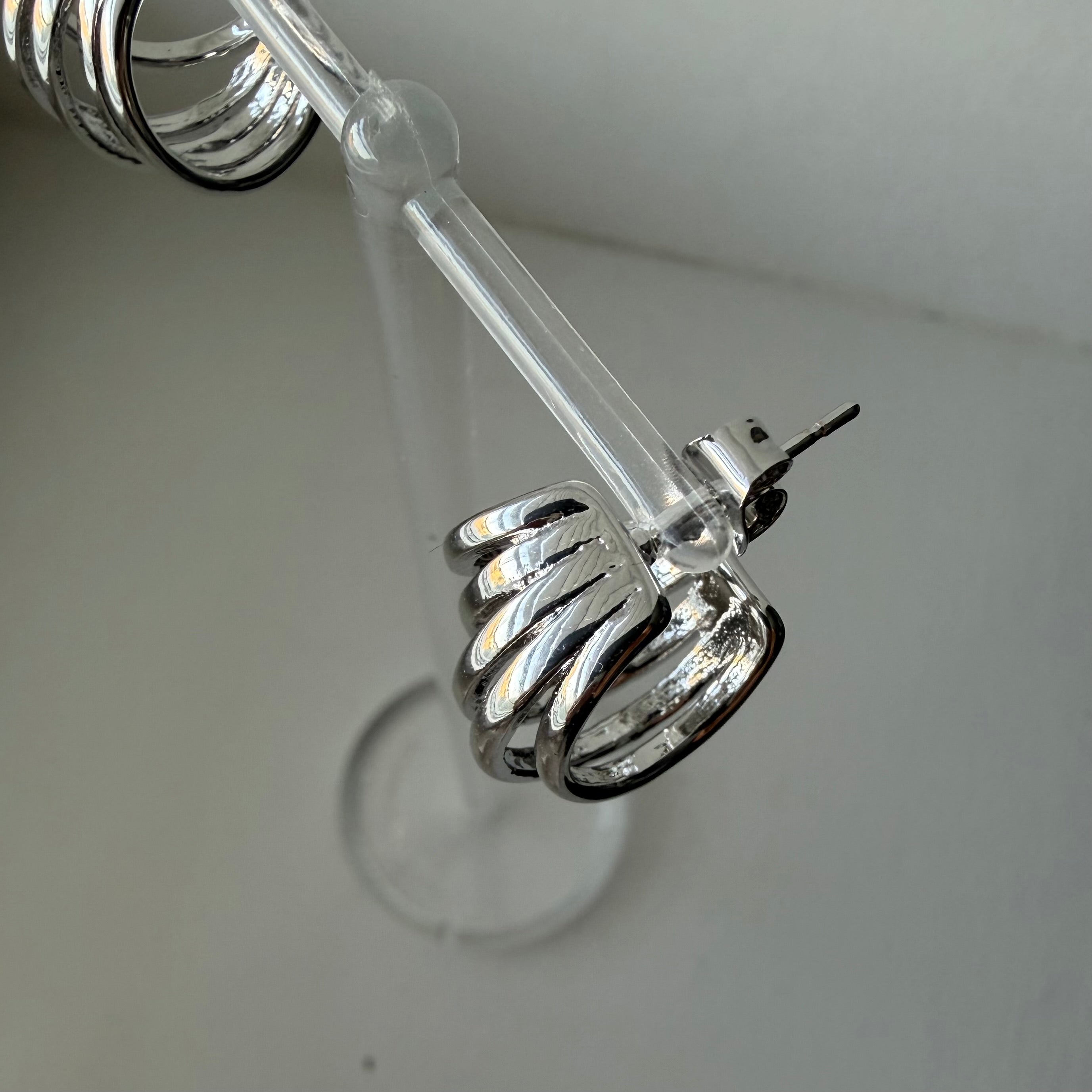 Five Tier Hoop Earrings