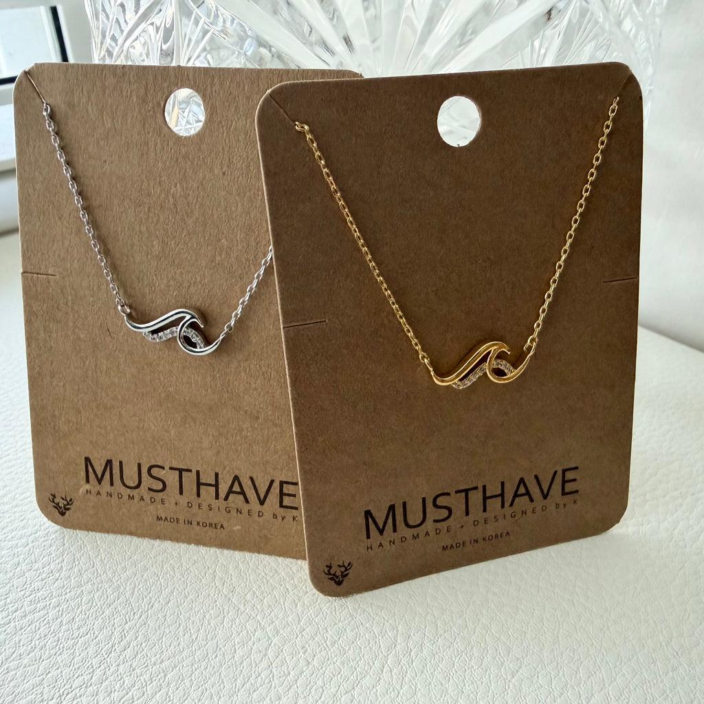 Double Wave Necklace