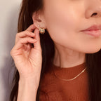 Five Tier Hoop Earrings