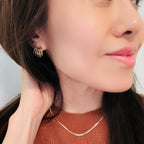 Five Tier Hoop Earrings