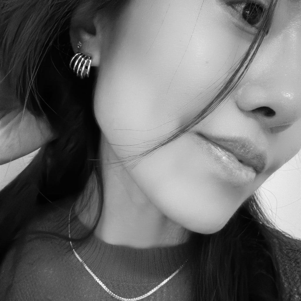 Five Tier Hoop Earrings