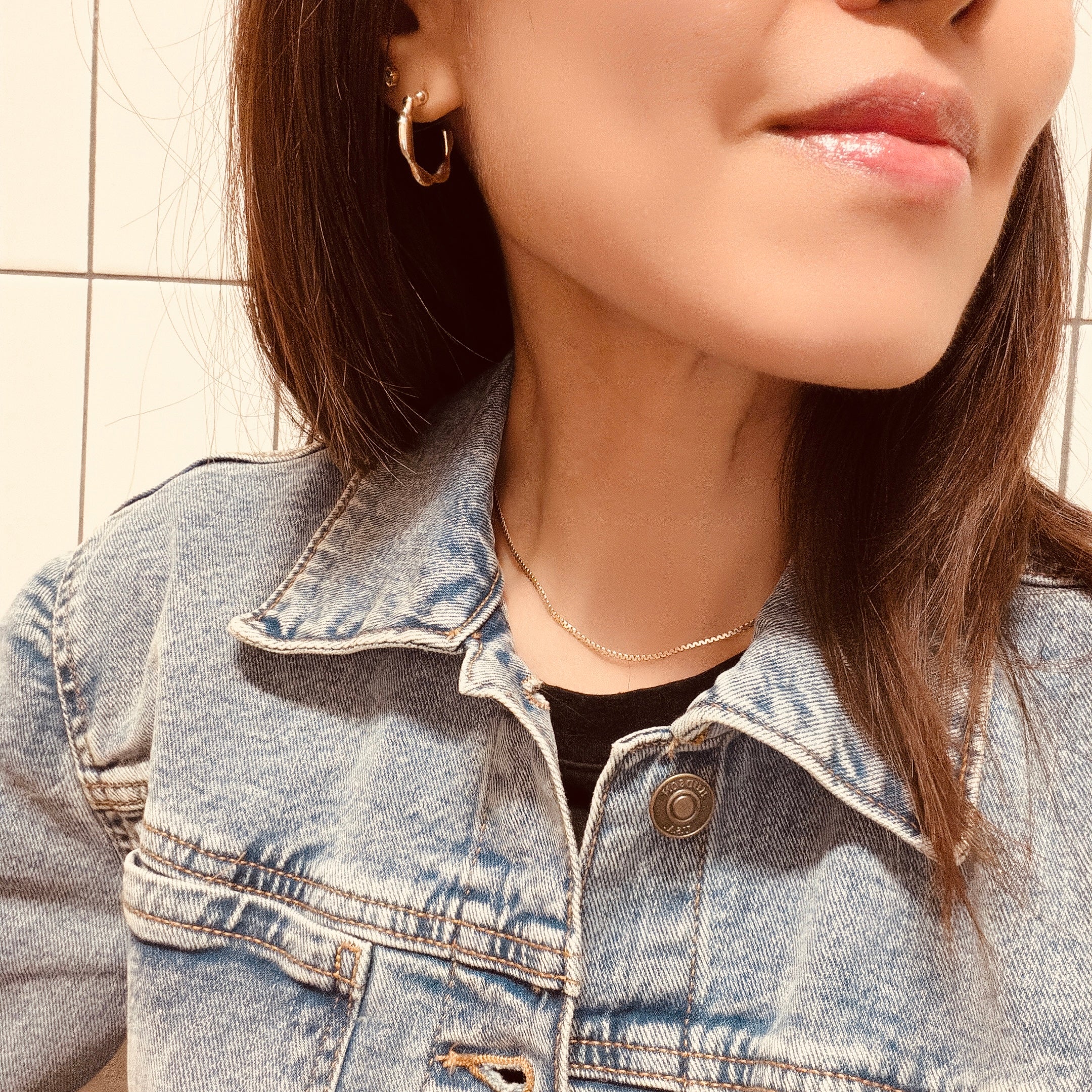 Scallop Hoop Earrings