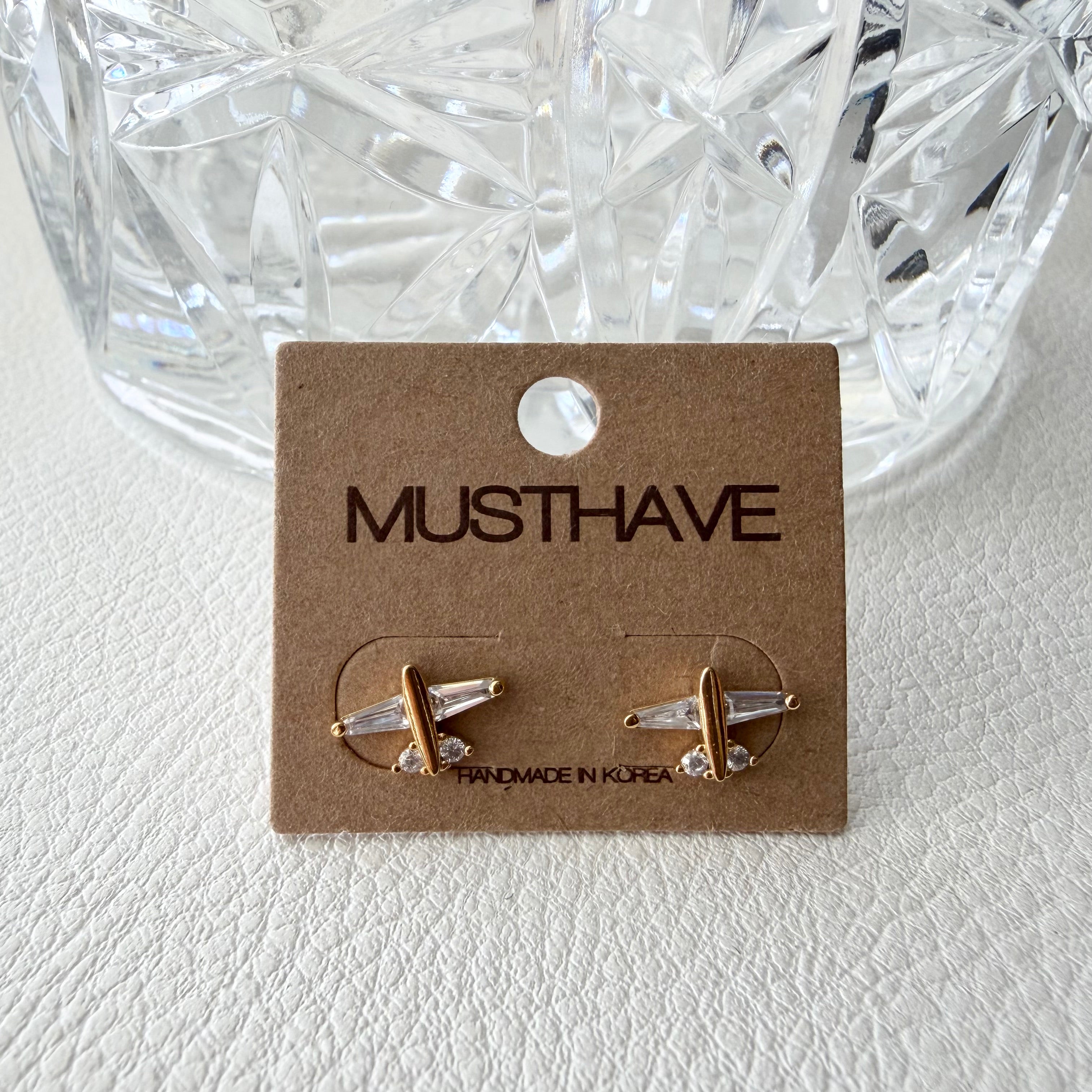 Airplane CZ Earrings