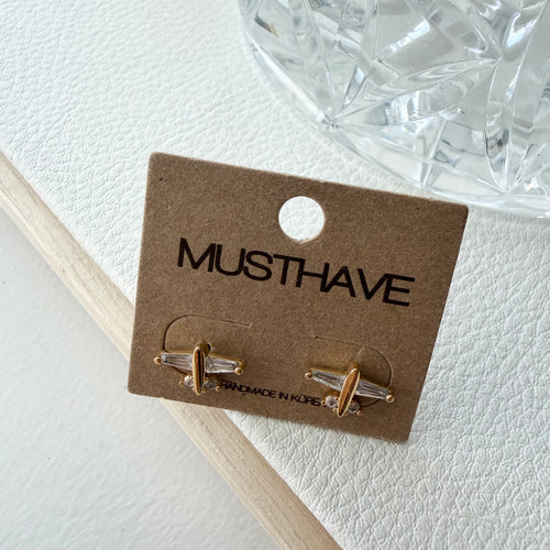 Airplane CZ Earrings