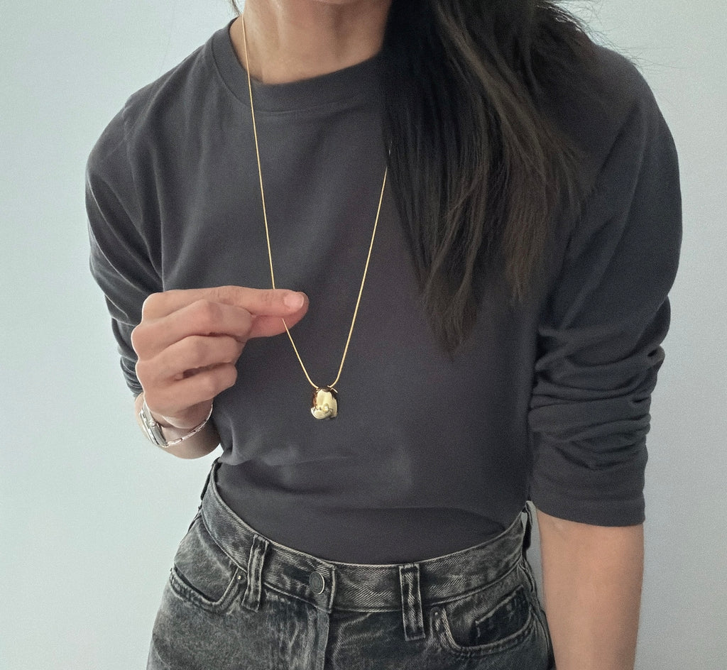 Classic Oval Long Necklace