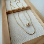 Layered Necklace: Ball Pendant