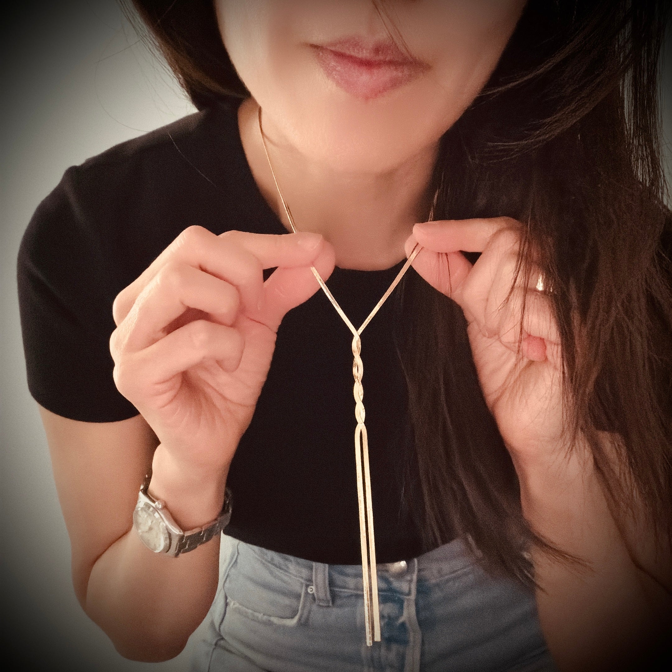 Herringbone Twisted Necklace