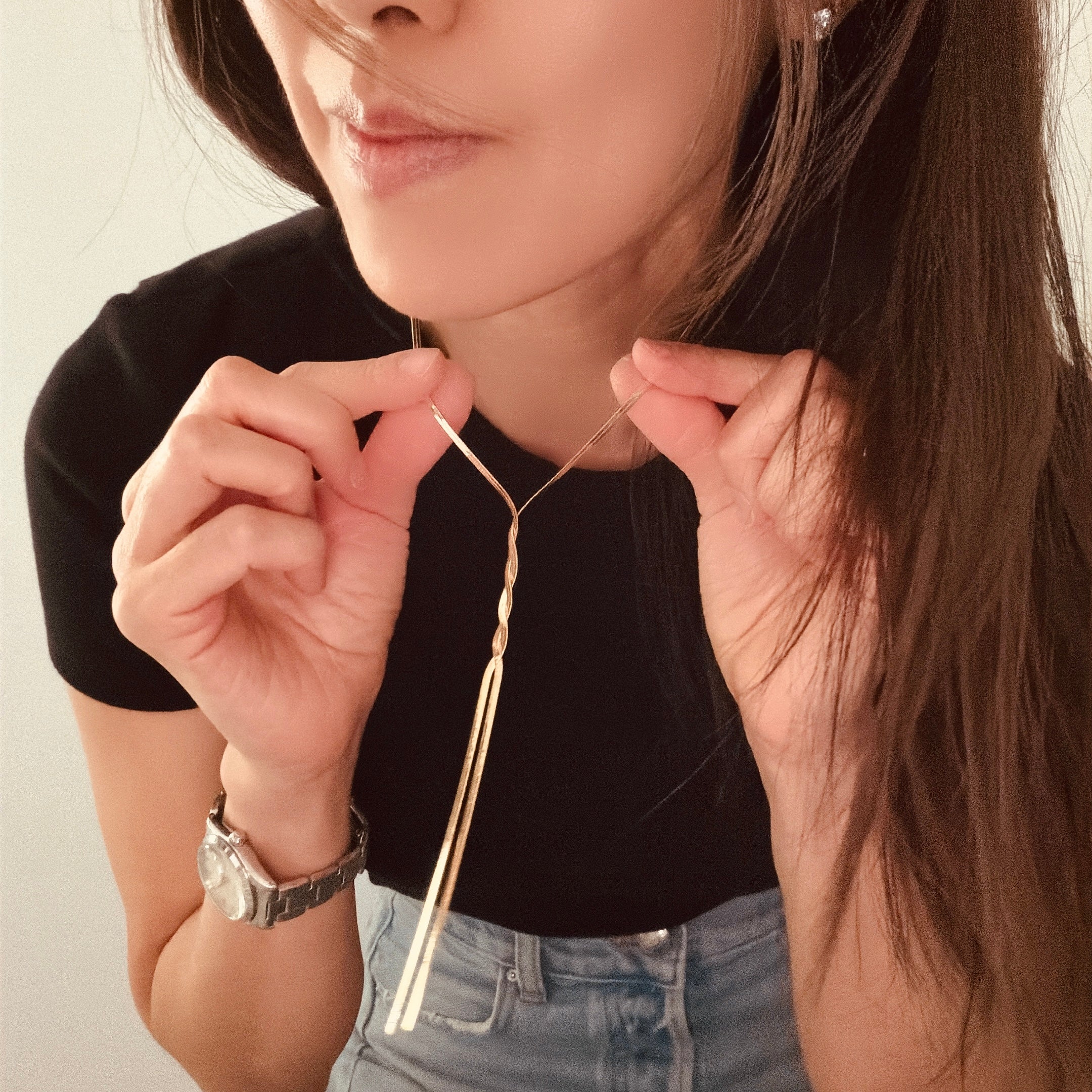 Herringbone Twisted Necklace