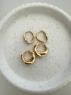 Brioche Dome Huggie Hoop Earrings