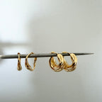Brioche Dome Huggie Hoop Earrings