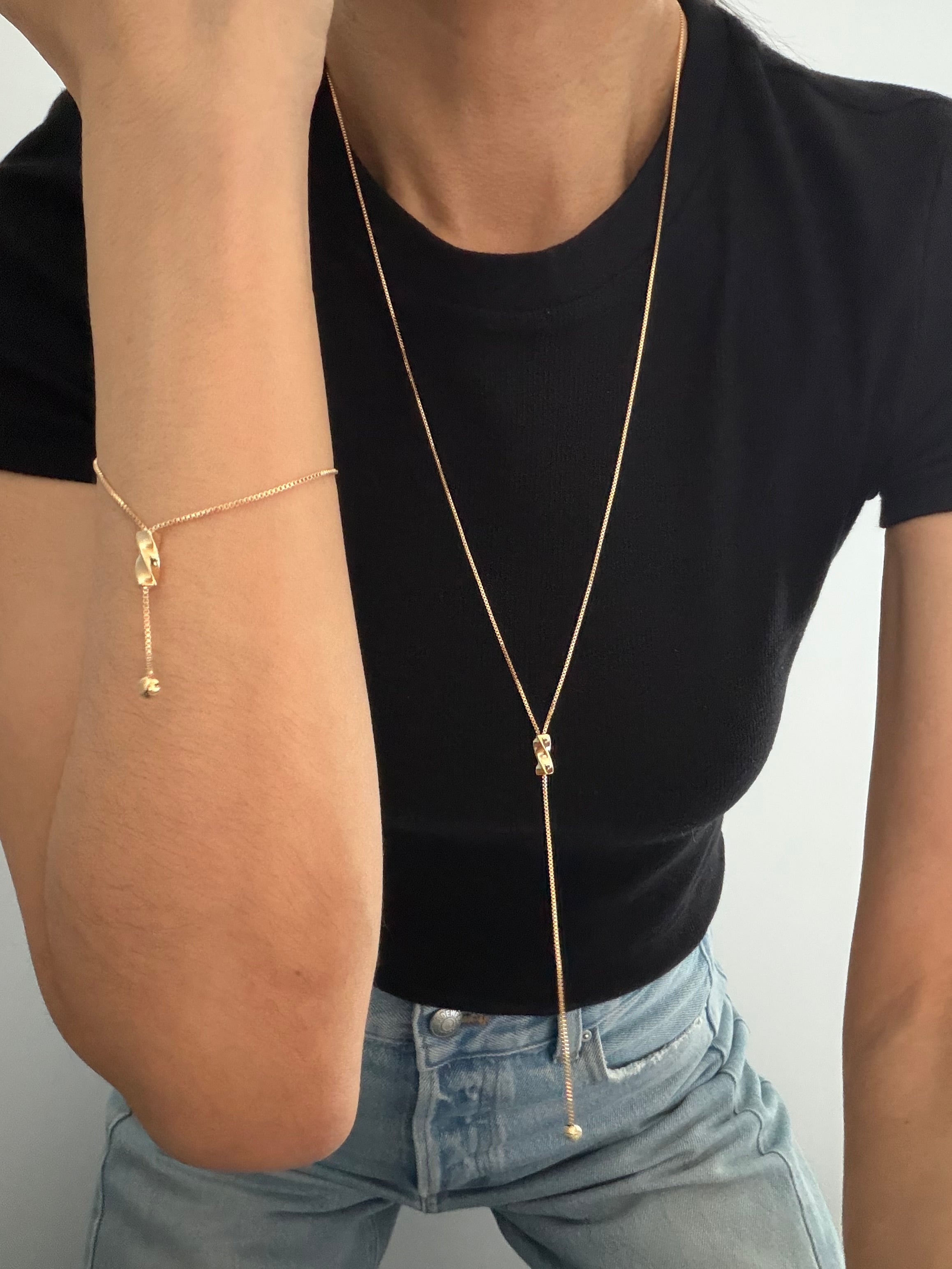 Twisted Drop Bracelet