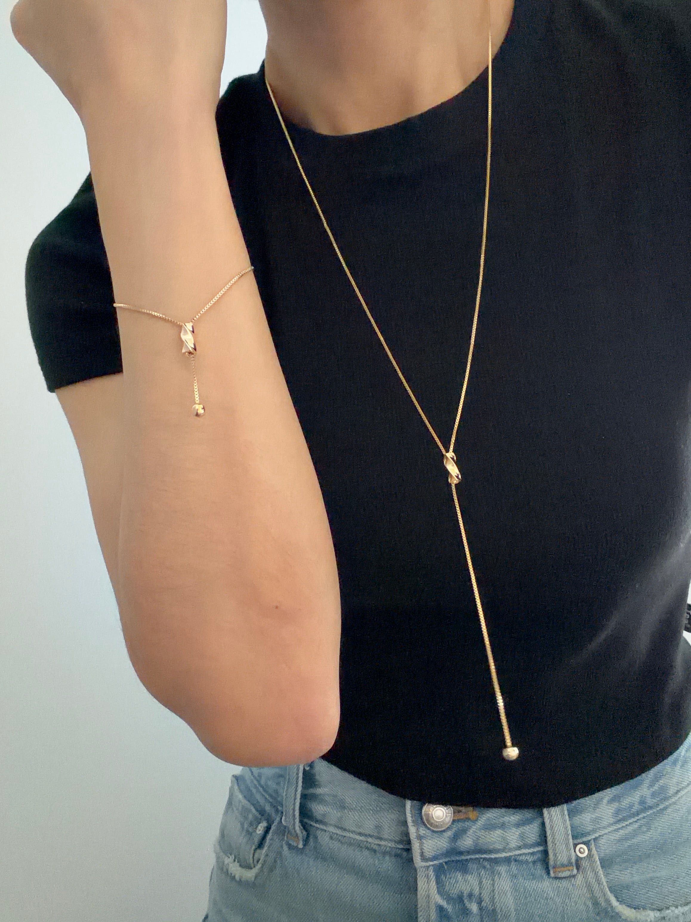 Twisted Drop Bracelet