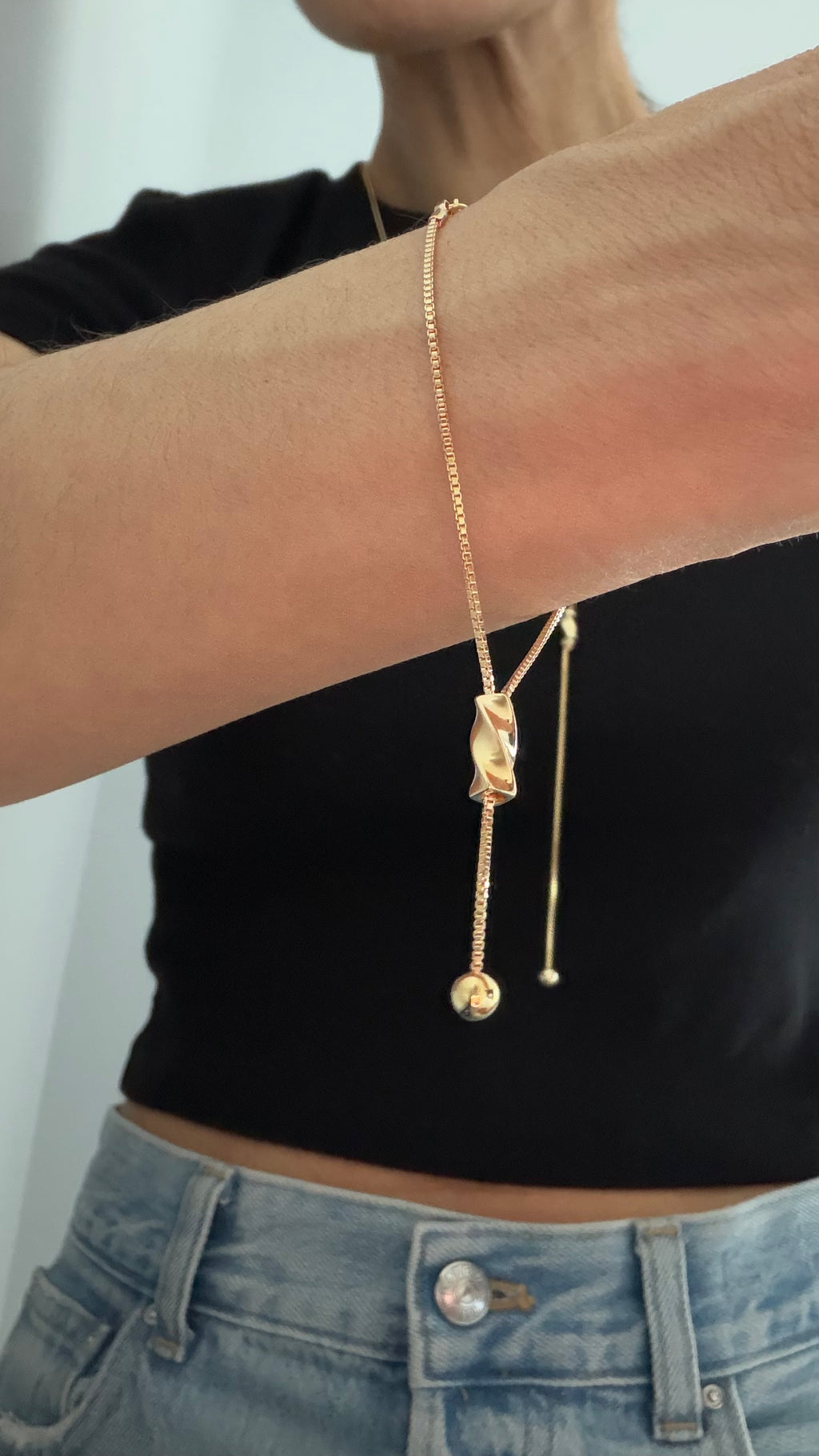 Twisted Drop Bracelet