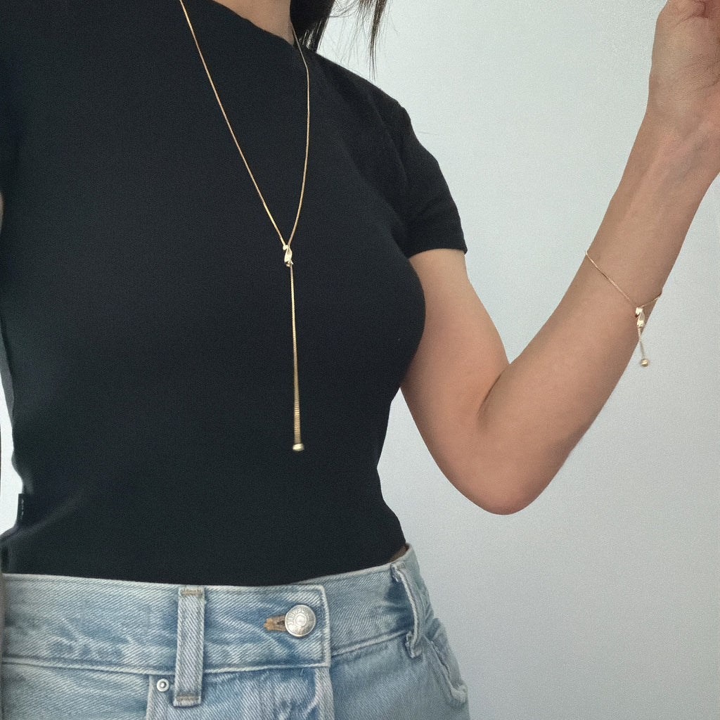 Twisted Drop Bracelet