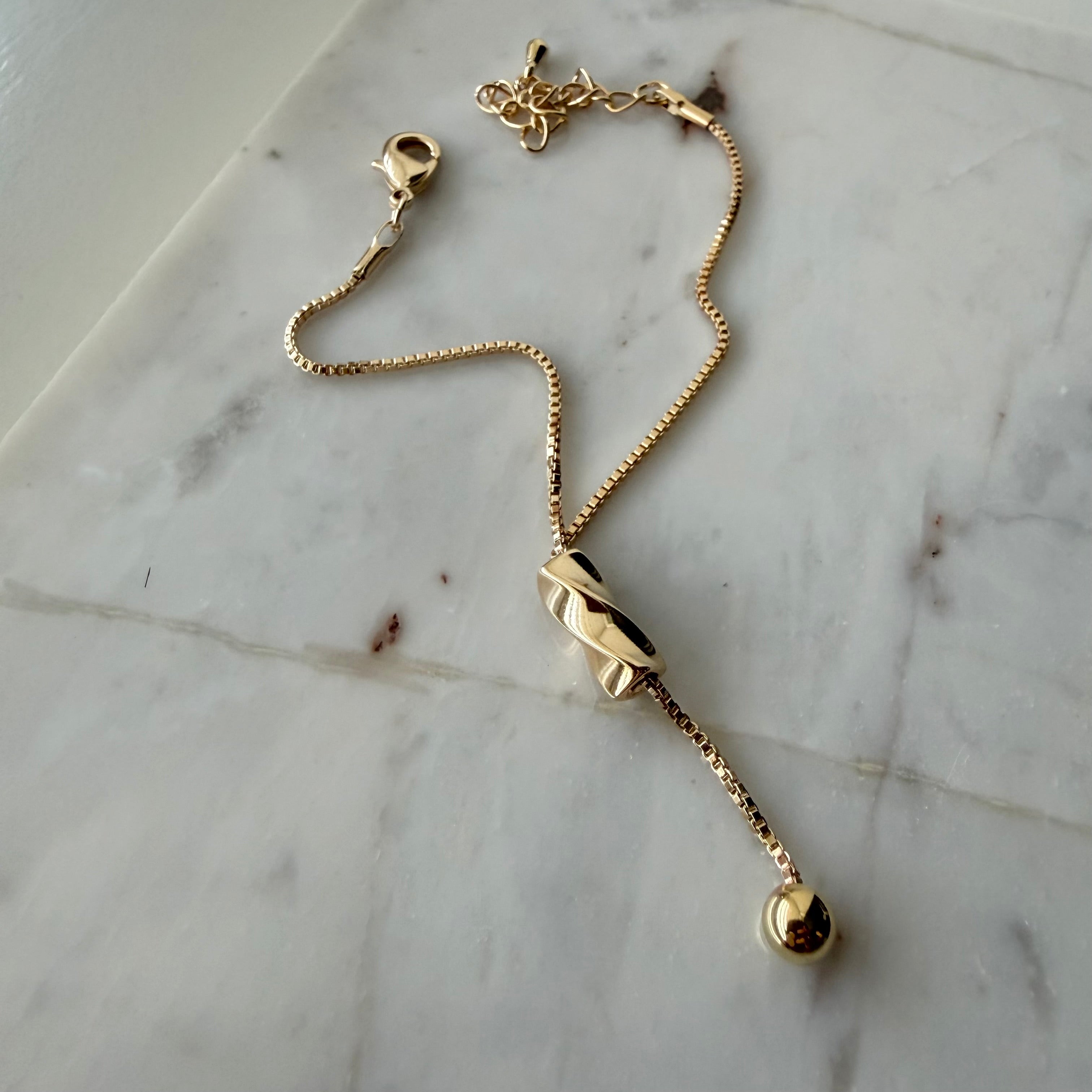 Twisted Drop Bracelet
