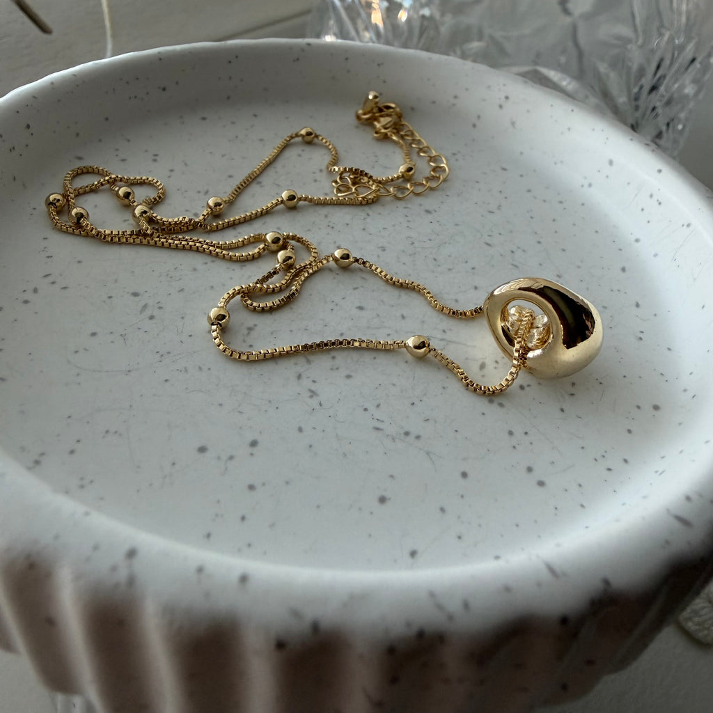 Teardrop Nugget Necklace