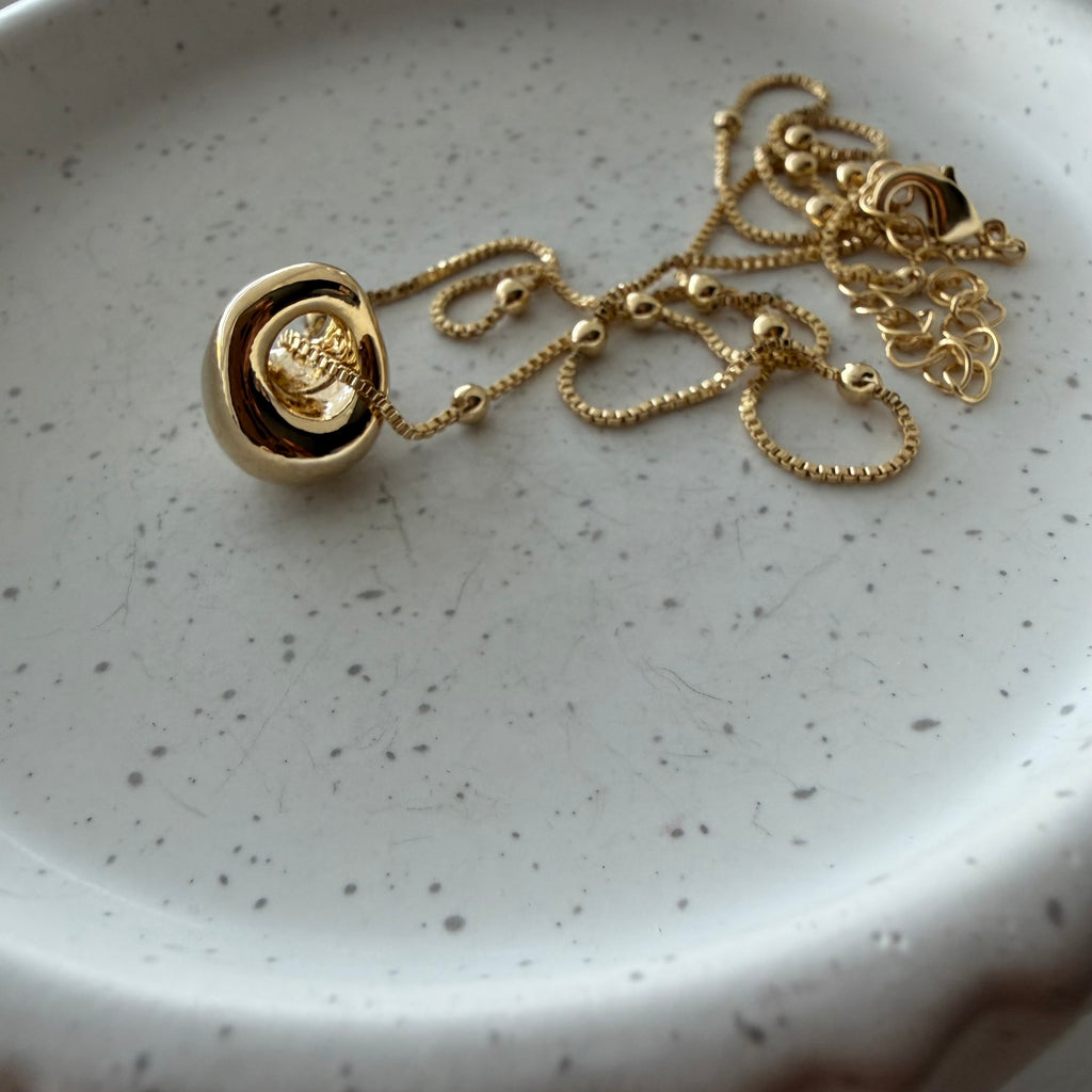 Teardrop Nugget Necklace