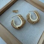 Aurora Links Hoop Earrings