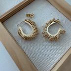 Aurora Links Hoop Earrings