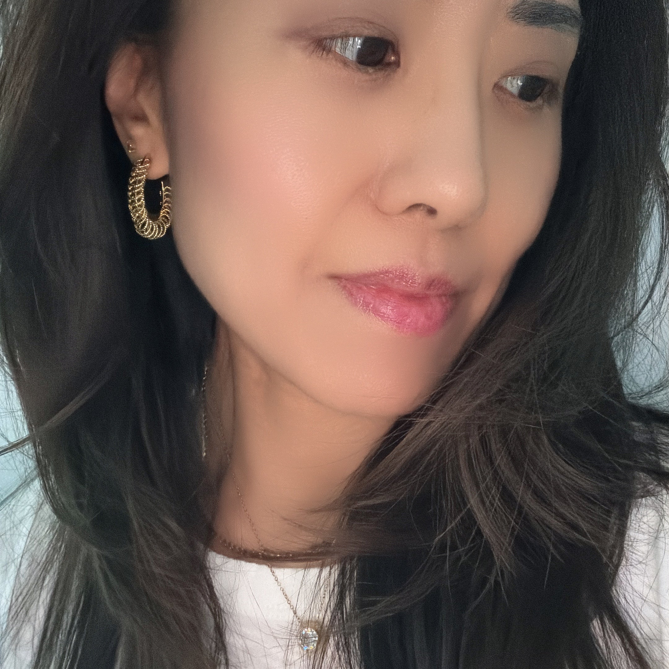 Aurora Links Hoop Earrings